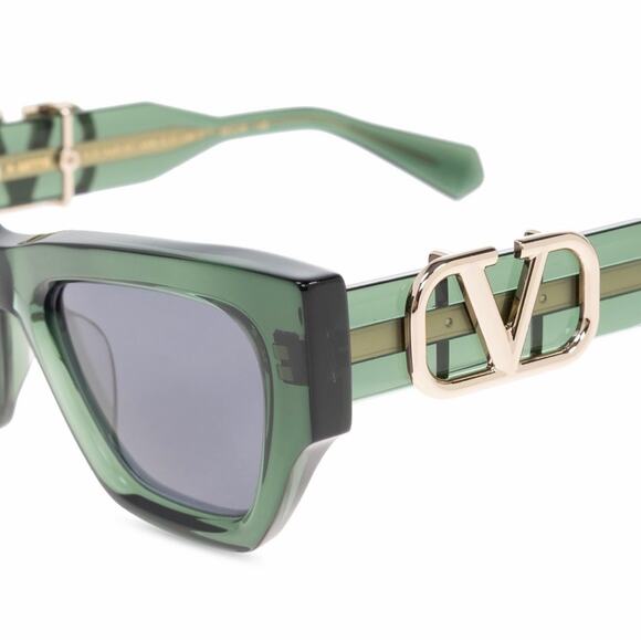New! Valentino V SETTE-VLS-166D, Stylish Green Sunglasses, Authentic main image 11